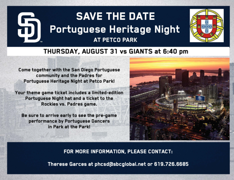 San Diego Portuguese Heritage Night Flyer 2023