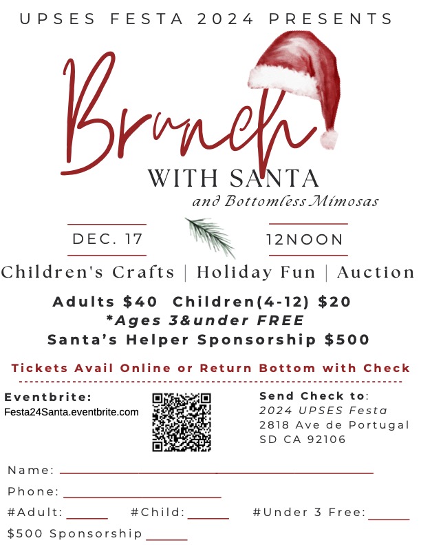 Brunch With Santa 2023 Flyer