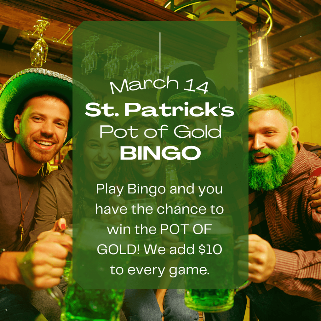 St. Patrick's Pot of Gold Bingo Flyer